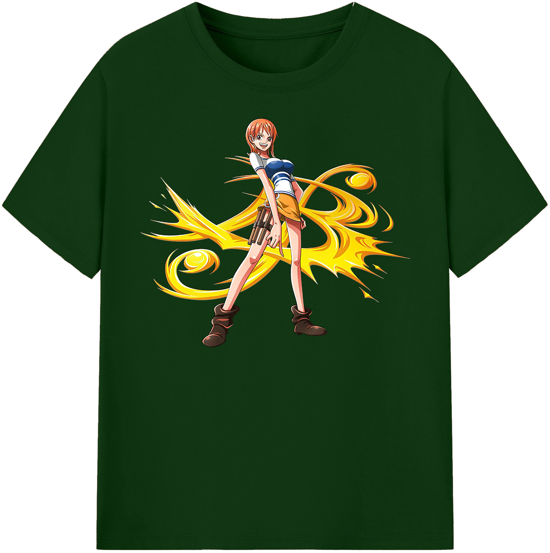 ワンピース ナミ ONE PIECE Nami 綿100％半袖Tシャツ（フロントプリント）
